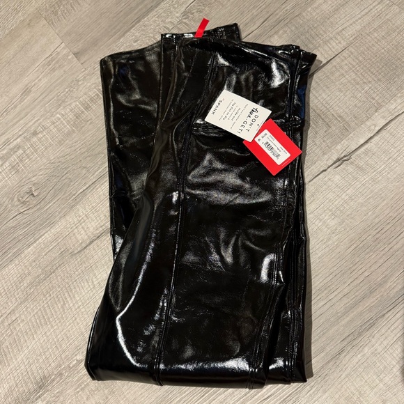 SPANXshape Faux Leather Patent Pants Size M NWT - Picture 1 of 8